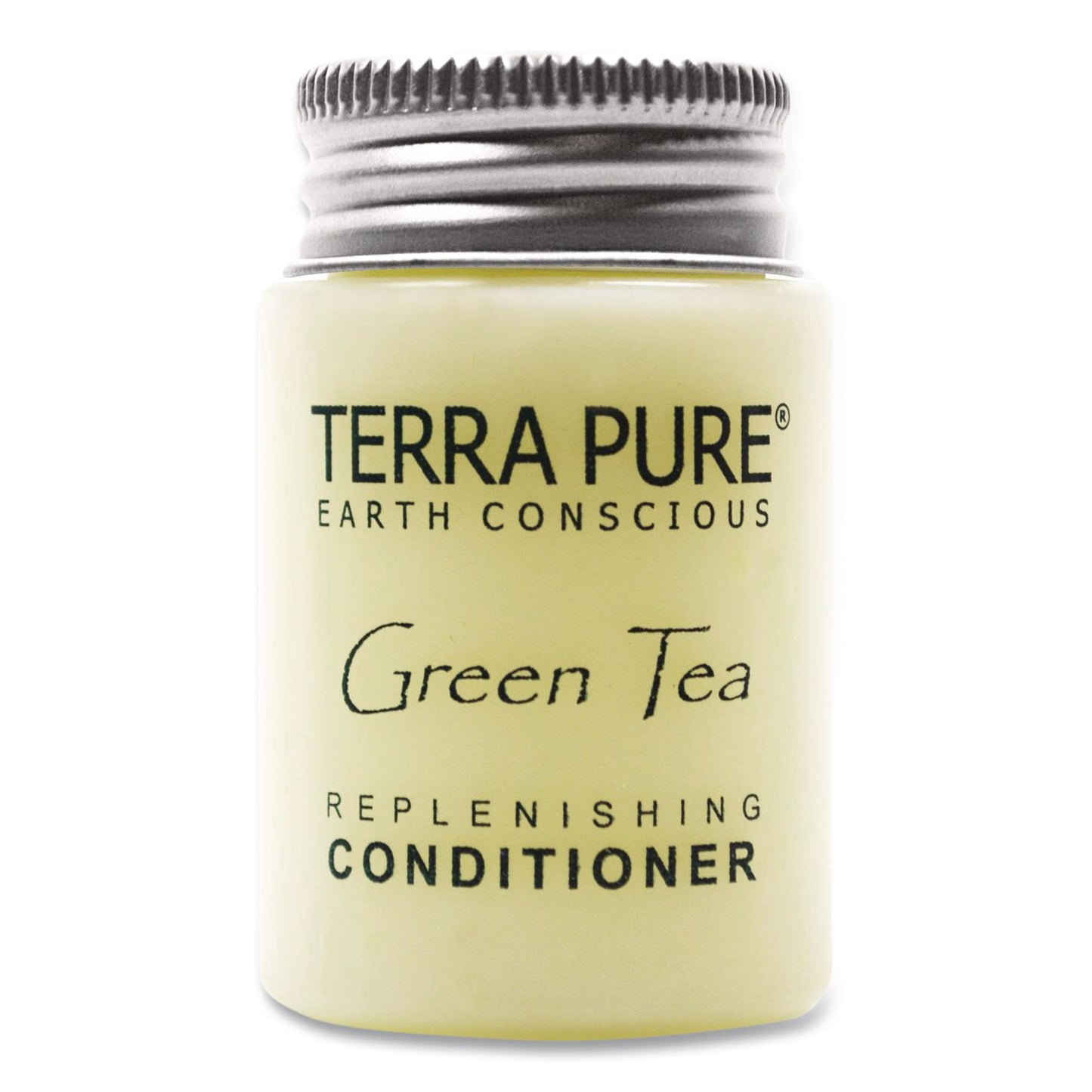 Diversified Hospitality Solutions Terra Pure Conditioner Jam Jar, Green Tea Lemongrass Scent, 1 oz Jar, 300/Carton (DHS007477)
