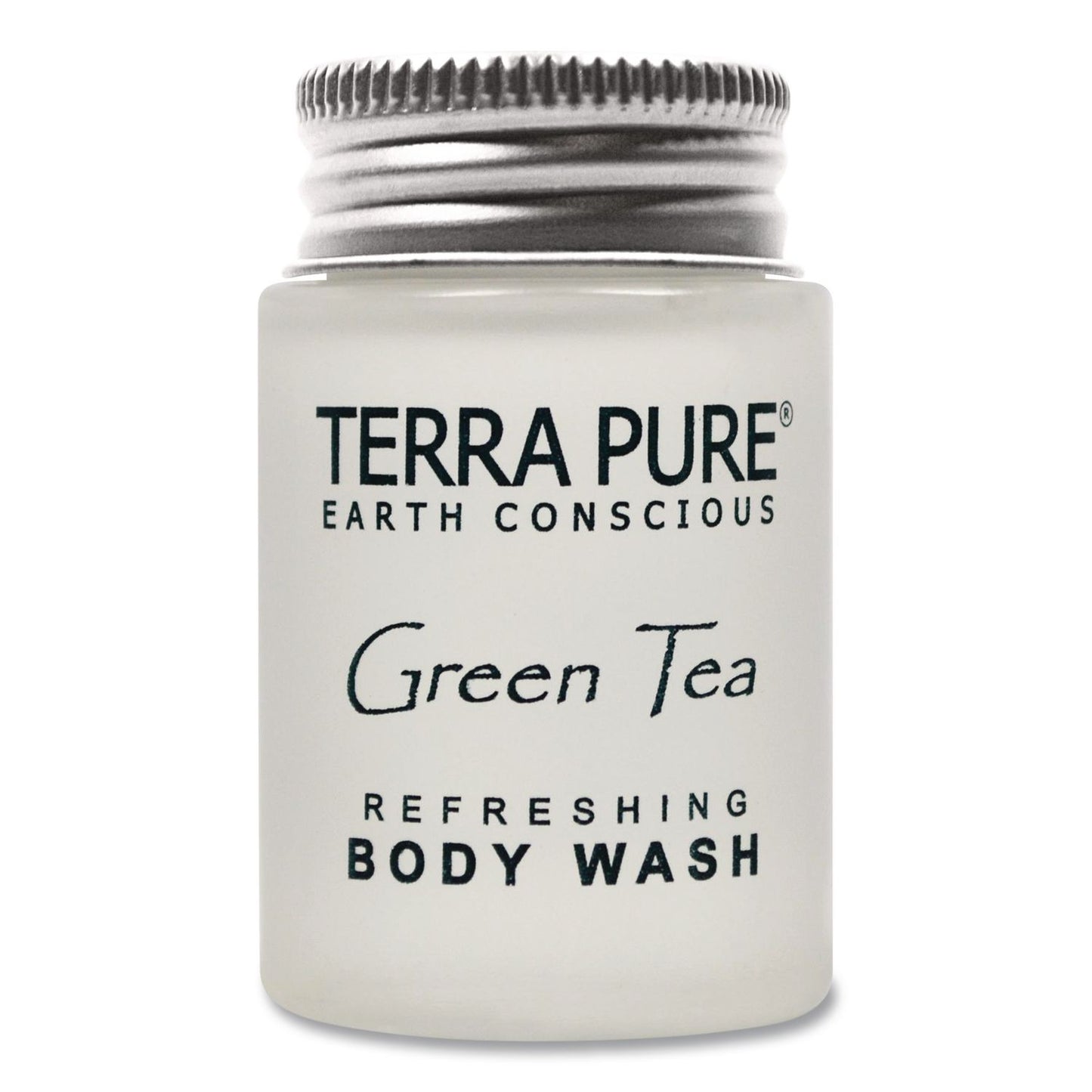 Diversified Hospitality Solutions Terra Pure Body Wash Jam Jar, Green Tea Lemongrass, 1 oz Jar, 300/Carton (DHS007491)