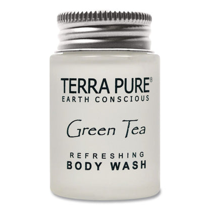 Diversified Hospitality Solutions Terra Pure Body Wash Jam Jar, Green Tea Lemongrass, 1 oz Jar, 300/Carton (DHS007491)