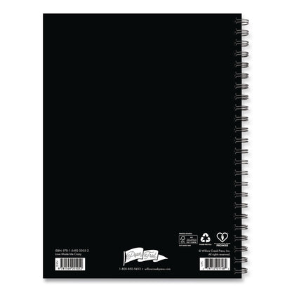 Willow Creek Press Love Made Me Crazy Undated Journal, Medium/College Rule, Black/White/Red Cover, (80) 8 x 6 Sheets (WPR55052)