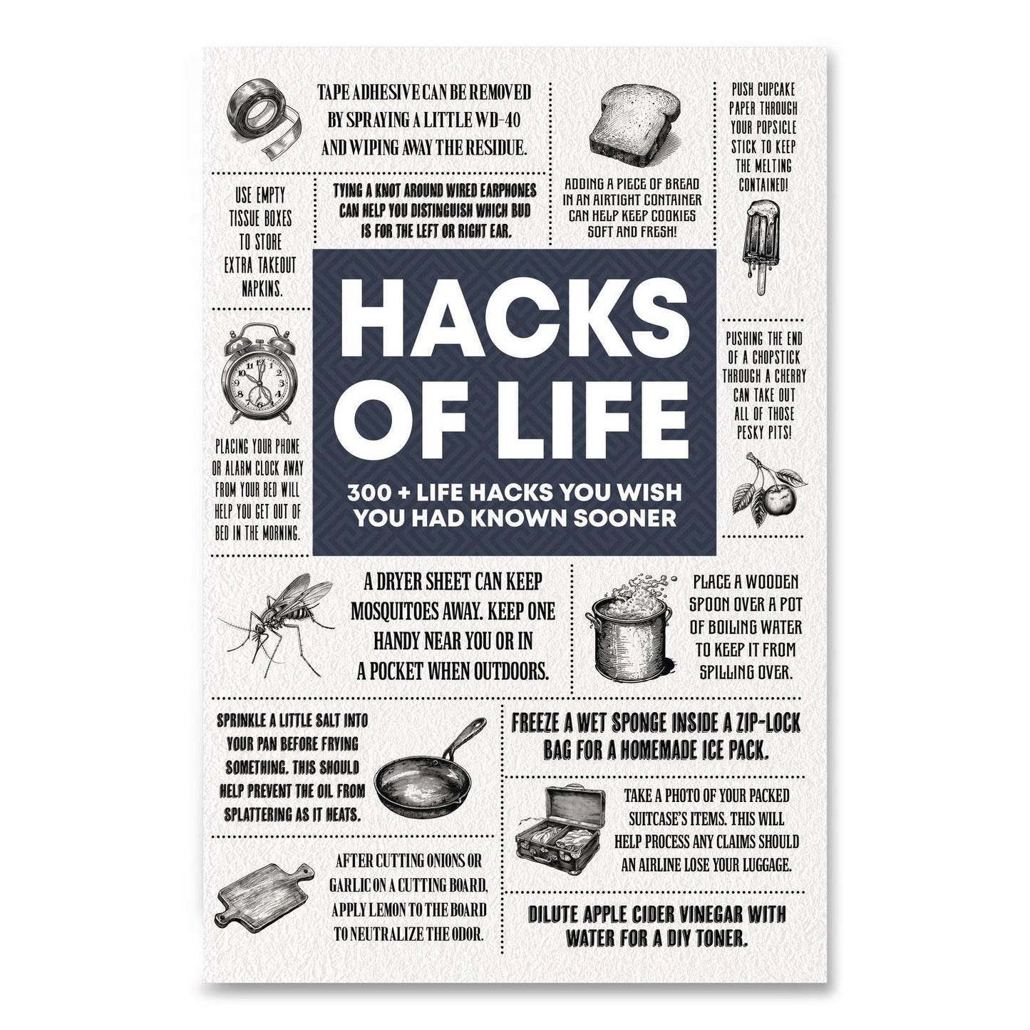 Willow Creek Press Hacks of Life Softcover Book, Paperback, 112 Pages (WPR49779)