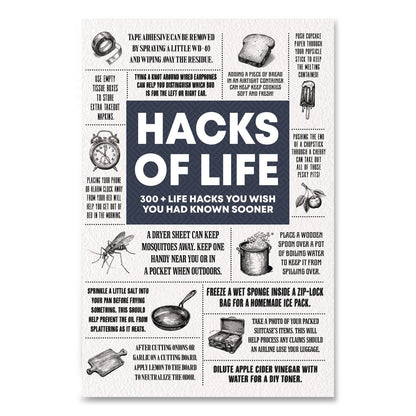 Willow Creek Press Hacks of Life Softcover Book, Paperback, 112 Pages (WPR49779)