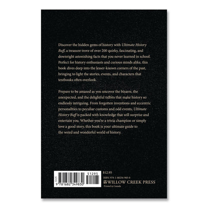 Willow Creek Press Ultimate History Buff Softcover Book, Paperback, 112 Pages (WPR49830)