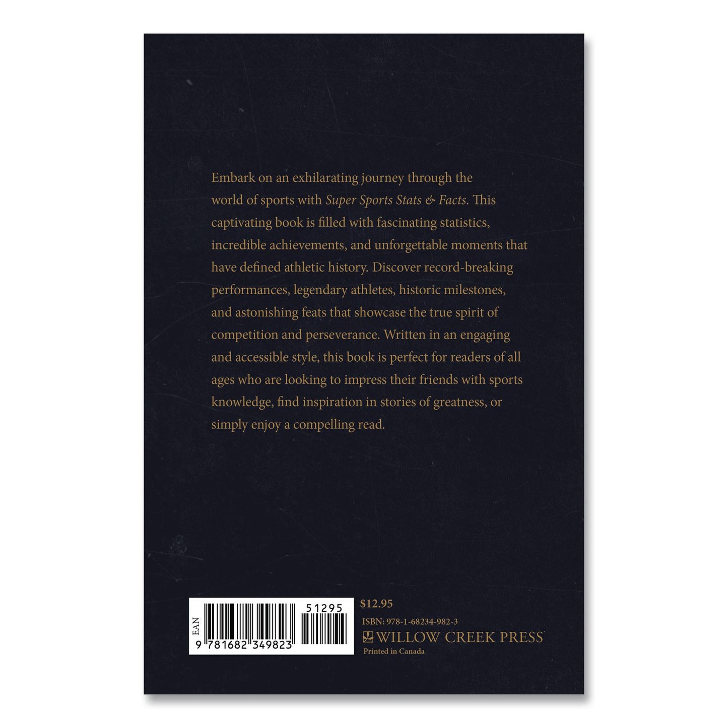 Willow Creek Press Super Sports Stats and Facts Softcover Book, Paperback, 112 Pages (WPR49823)