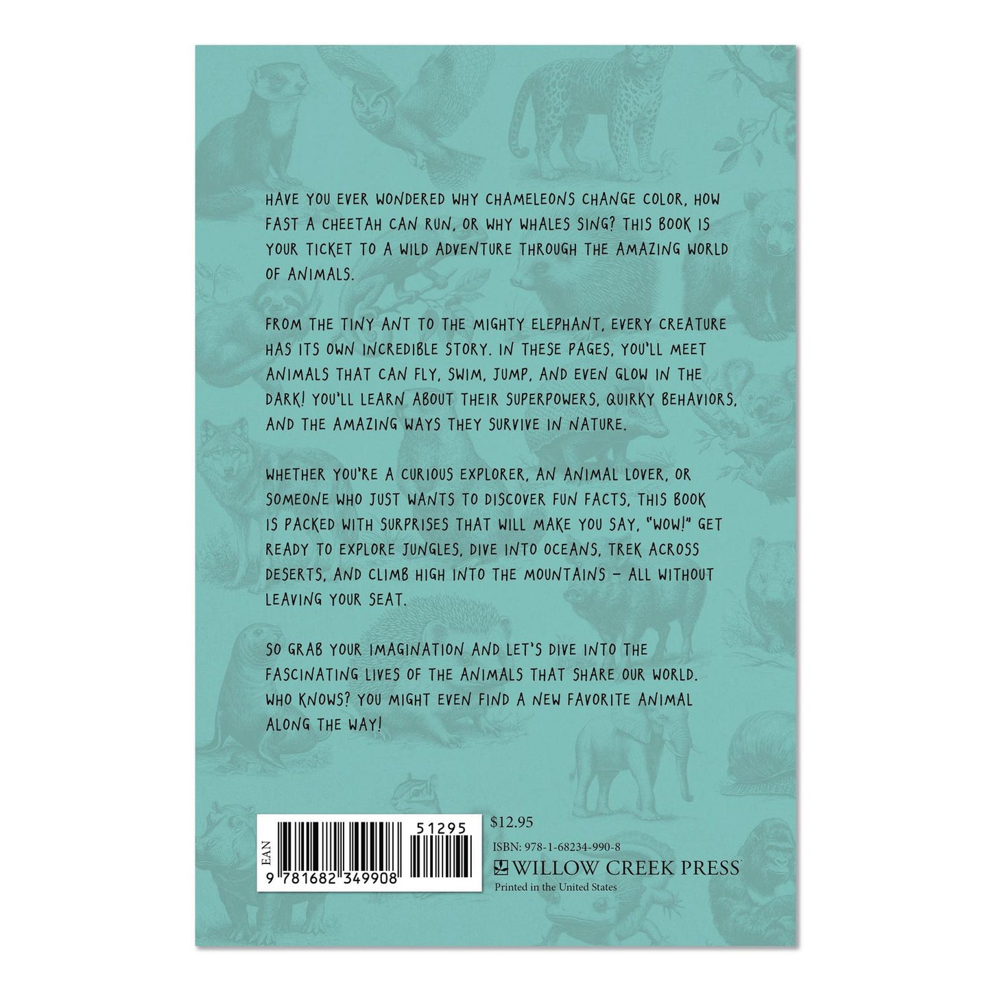 Willow Creek Press Animal Facts for Kids Softcover Book, Paperback, 112 Pages (WPR49908)