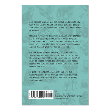 Willow Creek Press Animal Facts for Kids Softcover Book, Paperback, 112 Pages (WPR49908)