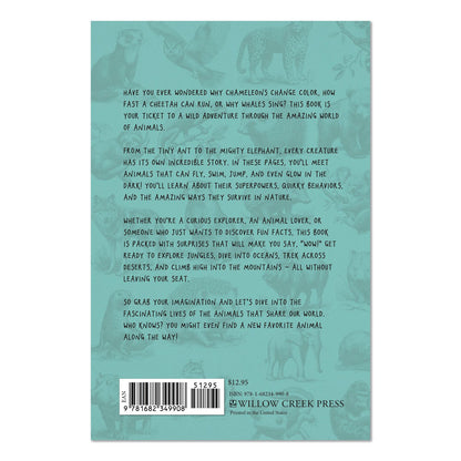 Willow Creek Press Animal Facts for Kids Softcover Book, Paperback, 112 Pages (WPR49908)