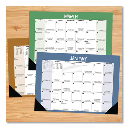 Willow Creek Press Bad Dad Jokes Monthly Desk Pad Calendar, 17 x 12, White/Multicolor Sheets, Black Headband/Corners, 12-Month (Jan to Dec) 2026 (WPR57056)