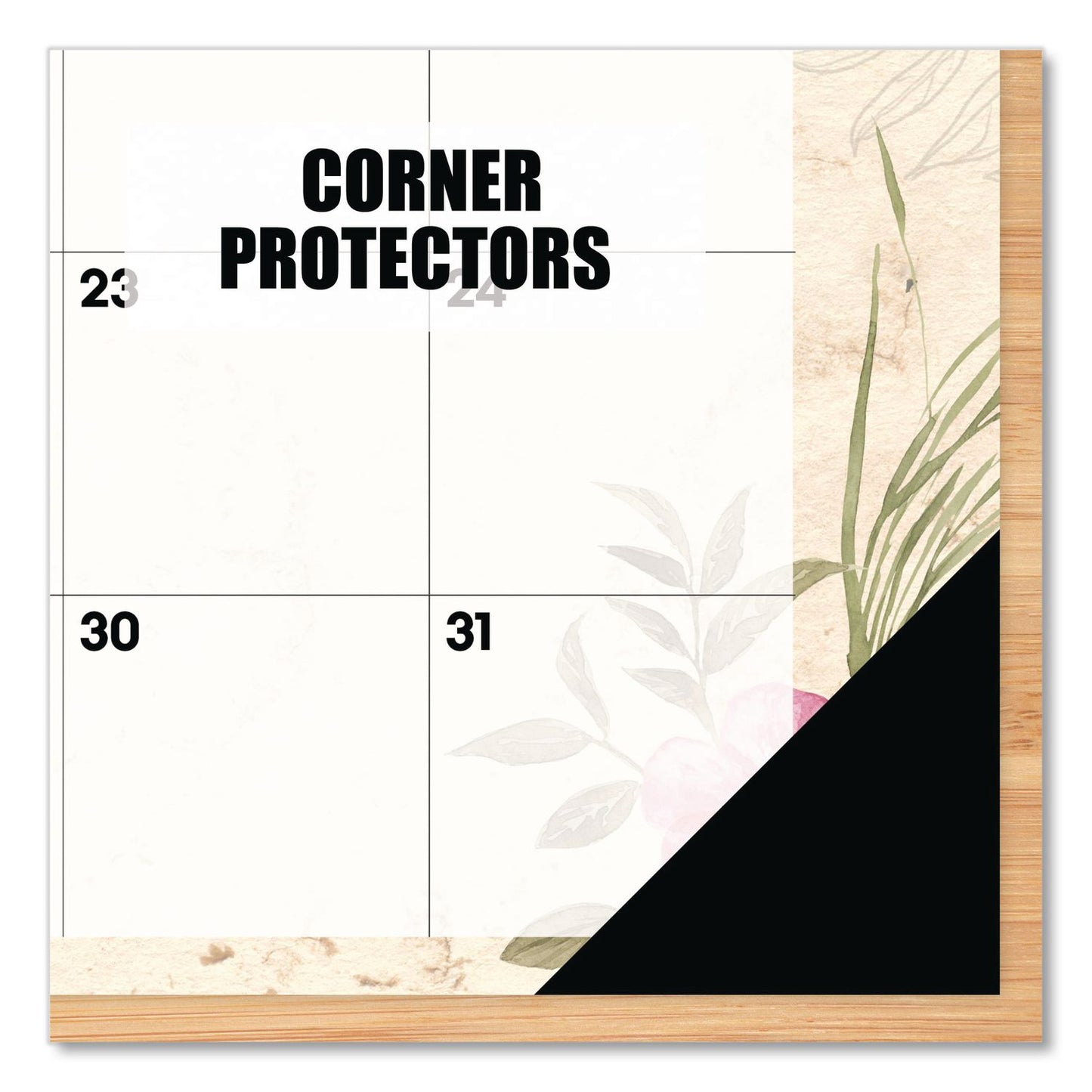 Willow Creek Press Botanical Garden Monthly Desk Pad Calendar, 17 x 12, Cream/Multicolor Sheets, Black Headband/Corners, 12-Month (Jan-Dec) 2026 (WPR57094)
