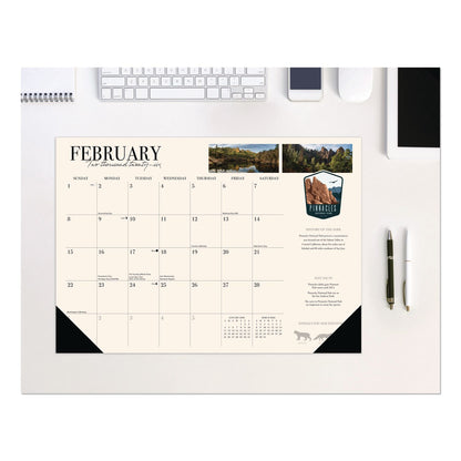 Willow Creek Press National Parks Small Monthly Desk Pad Calendar, 17 x 12, Multicolor Sheets, Black Headband/Corners, 12-Month (Jan-Dec) 2026 (WPR57124)