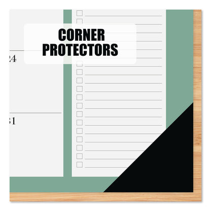 Willow Creek Press Urban Chic Small Monthly Desk Pad Calendar, 17 x 12, White Sheets, Black Headband/Corners, 12-Month (Jan to Dec): 2026 (WPR57179)
