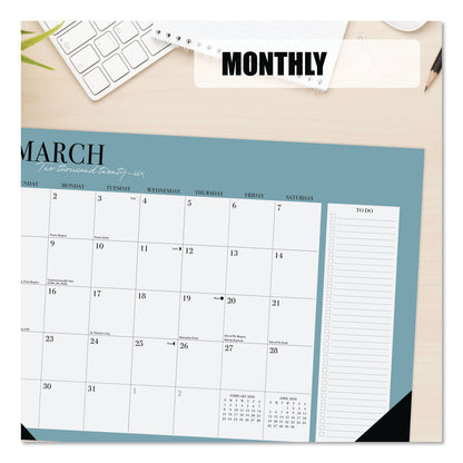 Willow Creek Press Urban Chic Small Monthly Desk Pad Calendar, 17 x 12, White Sheets, Black Headband/Corners, 12-Month (Jan to Dec): 2026 (WPR57179)