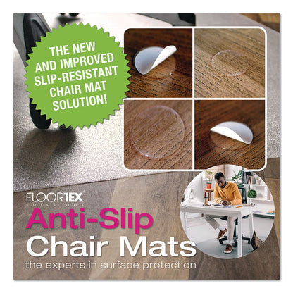 Floortex® Unomat Anti-Slip Polycarbonate Chair Mat for Hard Floors and Carpet Tiles, Rectangular, Straight Edges, 60" x 48", Clear (FLRNRCMFLPD0005)