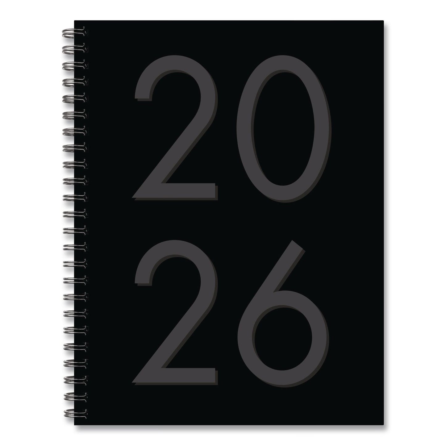 Willow Creek Press Black Weekly/Monthly Planner, 8.5 x 6.5, Black Cover, 12-Month (Jan to Dec): 2026 (WPR56646)