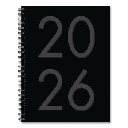 Willow Creek Press Black Weekly/Monthly Planner, 8.5 x 6.5, Black Cover, 12-Month (Jan to Dec): 2026 (WPR56646)