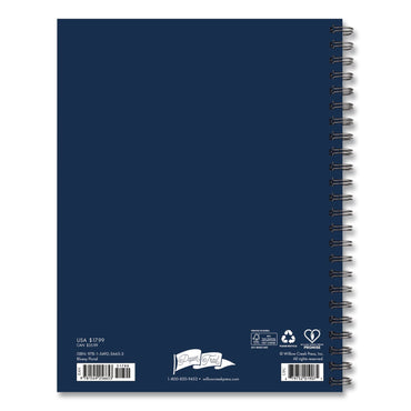 Willow Creek Press Bluesy Floral Weekly/Monthly Planner, 8.8 x 6.5, Blue Cover, 12-Month (Jan to Dec): 2026 (WPR56653)