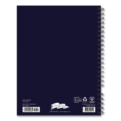 Willow Creek Press Starry Night Weekly/Monthly Planner, 8.5 x 6.5, Black/Gold Cover, 12-Month (Jan to Dec): 2026 (WPR56691)