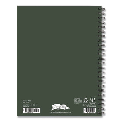 Willow Creek Press Butterfly Zen Weekly/Monthly Planner, 8.5 x 6.5, Black Cover, 12-Month (Jan to Dec): 2026 (WPR57506)