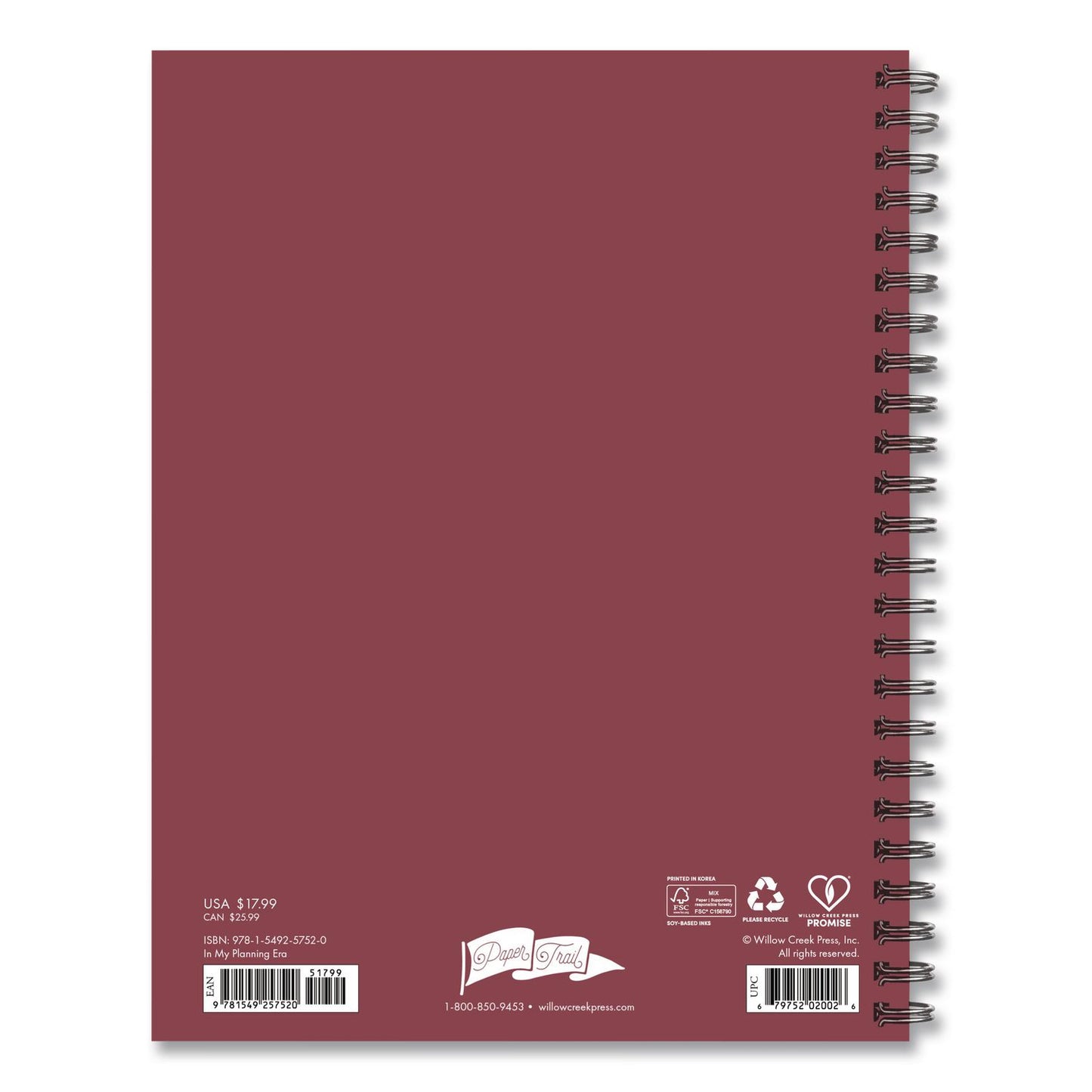 Willow Creek Press In My Planning Era Weekly/Monthly Planner, 8.5 x 6.5, Multicolor Cover, 12-Month (Jan to Dec): 2026 (WPR57520)