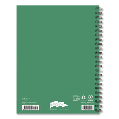 Willow Creek Press You Did Not Wake Up Today to Be Mediocre Weekly/Monthly Planner, 8.5 x 6.5, Green/Pink Cover, 12-Month (Jan to Dec): 2026 (WPR57544)