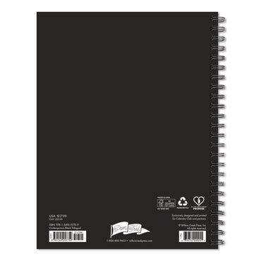 Willow Creek Press Contemporary Black (Trilingual) Weekly/Monthly Planner, 8.5 x 6.5, Black Cover, 12-Month (Jan to Dec): 2026 (WPR57759)