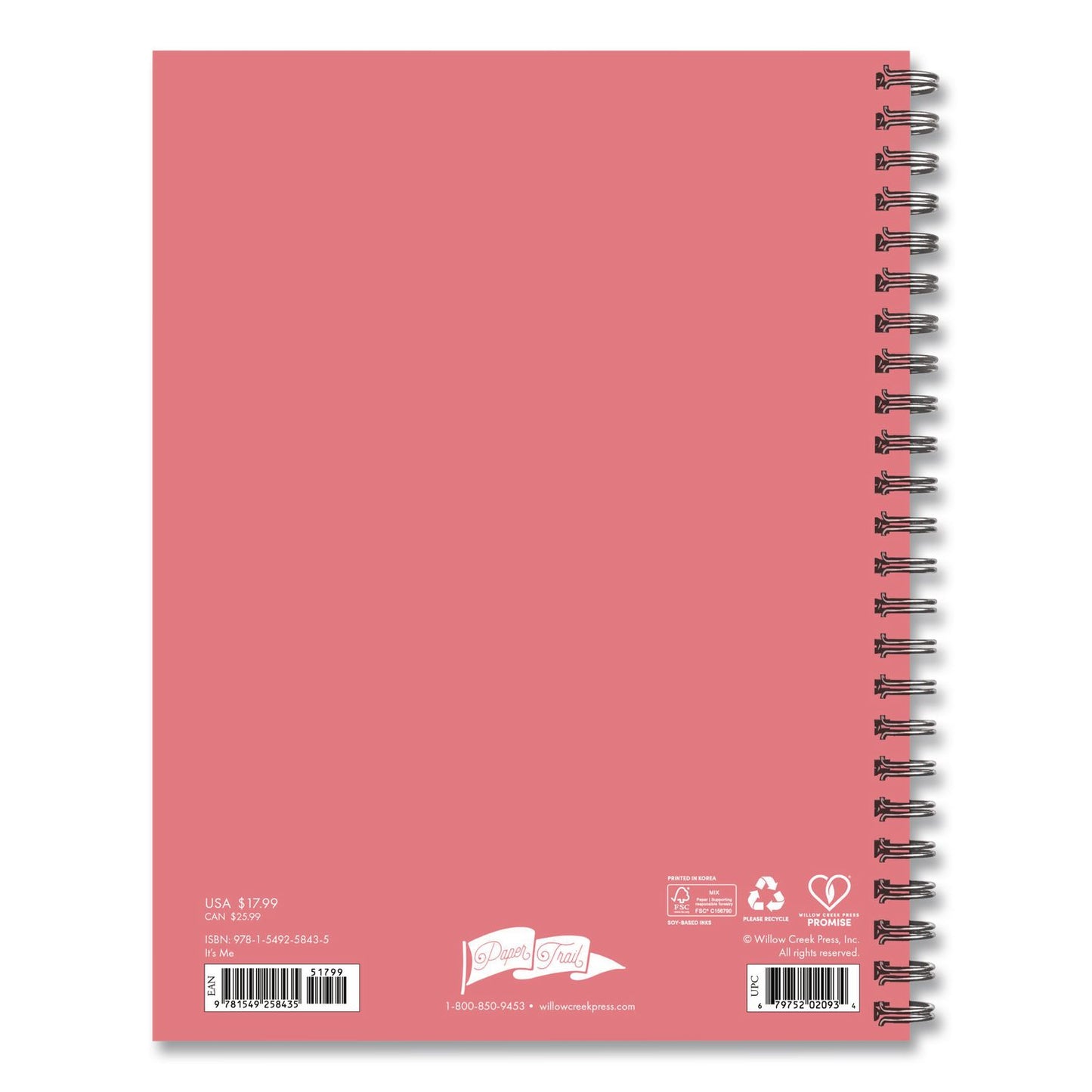 Willow Creek Press It's Me Weekly/Monthly Planner, Song Lyrics, 8.5 x 6.5, Pink Cover, 12-Month (Jan to Dec): 2026 (WPR58435)