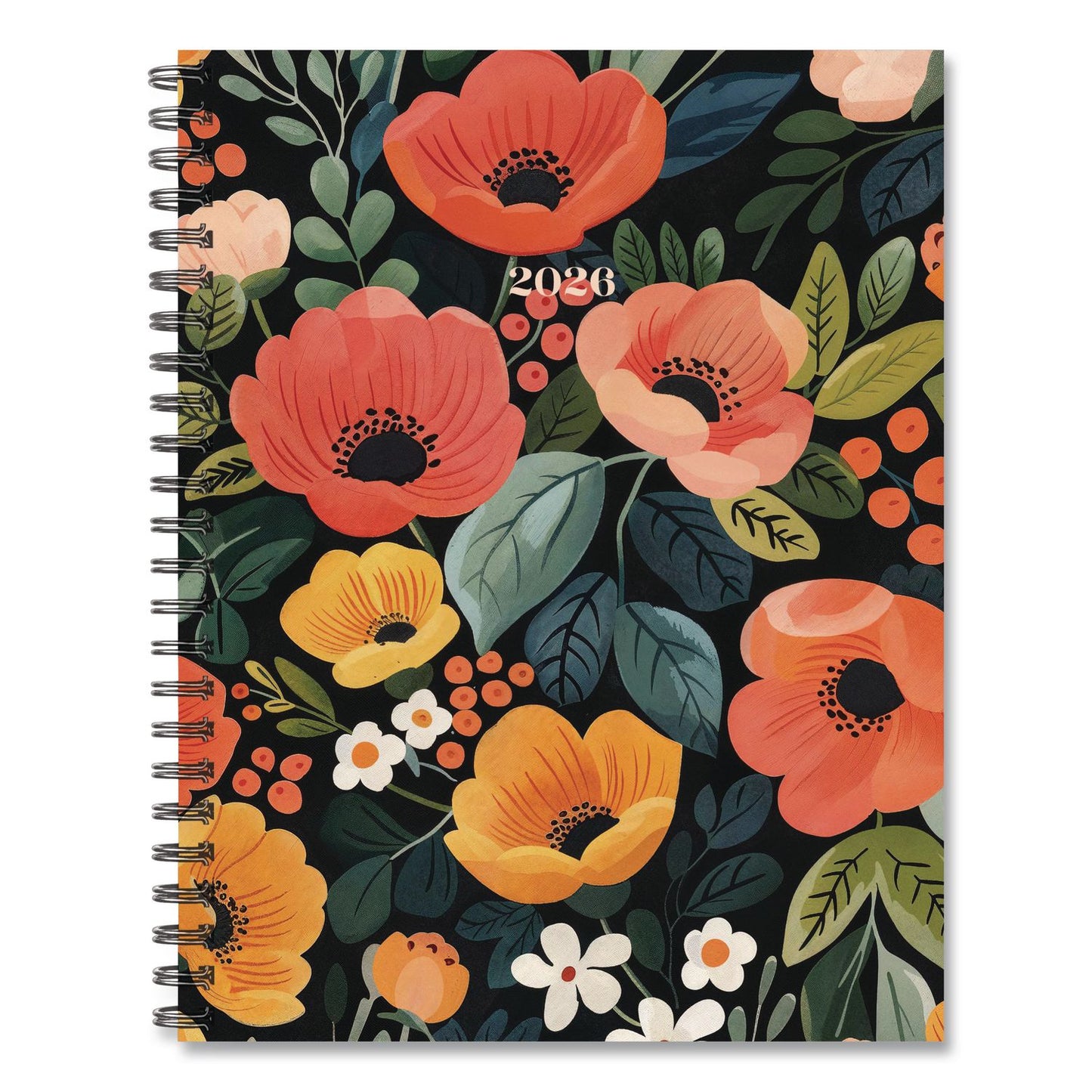 Willow Creek Press Poppy Plans Weekly/Monthly Planner, 11 x 8.5, Multicolor Cover, 12-Month (Jan to Dec): 2026 (WPR56714)