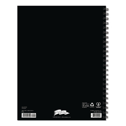 Willow Creek Press Black Weekly/Monthly Planner, 11 x 8.5, Black Cover, 12-Month (Jan to Dec): 2026 (WPR57599)