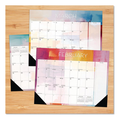 Willow Creek Press Abstract Art Large Monthly Desk Pad Calendar, 22x17, White/Multicolor Sheets, Black Headband/Corners, 12-Month (Jan-Dec) 2026 (WPR57193)