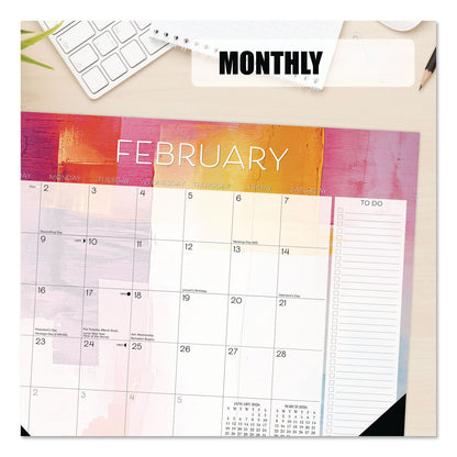 Willow Creek Press Abstract Art Large Monthly Desk Pad Calendar, 22x17, White/Multicolor Sheets, Black Headband/Corners, 12-Month (Jan-Dec) 2026 (WPR57193)