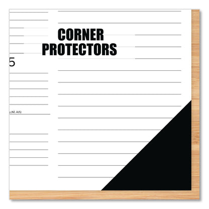 Willow Creek Press Black-and-White with Lines Large Monthly Desk Pad Calendar, 22 x 17, White Sheets, Black Corners, 12-Month (Jan to Dec): 2026 (WPR57216)