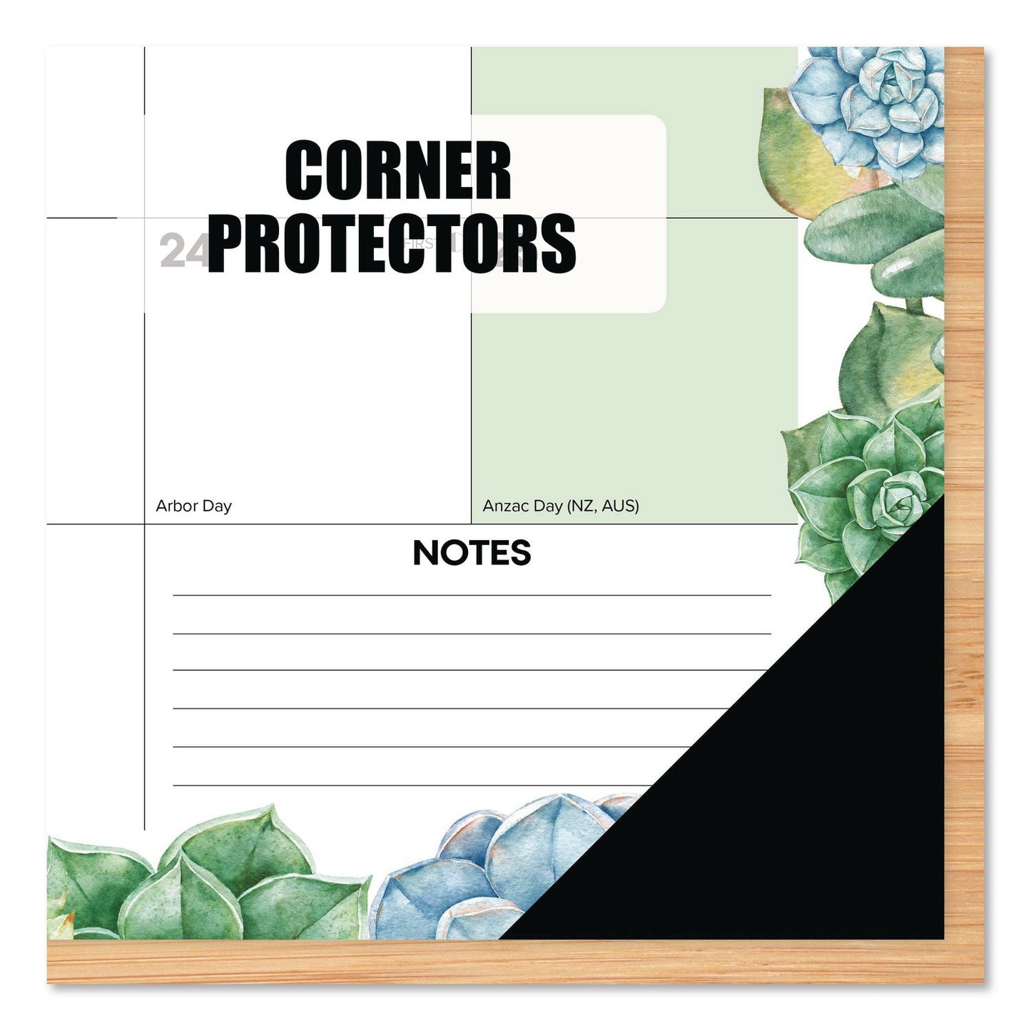 Willow Creek Press Succulents Large Monthly Desk Pad Calendar, 22 x 17, White/Multicolor Sheets, Black Headband/Corners, 12-Month (Jan-Dec) 2026 (WPR57285)