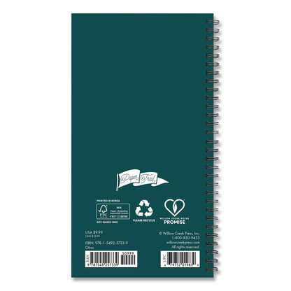 Willow Creek Press Citrus Softcover Weekly/Monthly Spiral Planner, Floral, 6.5 x 3.5, Multicolor Cover, 12-Month (Jan to Dec}: 2026 (WPR57339)