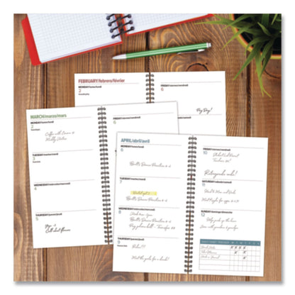 Willow Creek Press Celestial Softcover Weekly/Monthly Spiral Planner, 6.5 x 3.5, Black/Gold Cover, 12-Month (Jan to Dec): 2026 (WPR57322)