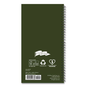 Willow Creek Press Woodland Mushroom Softcover Weekly/Monthly Spiral Planner, 6.5 x 3.5, Multicolor Cover, 12-Month (Jan to Dec): 2026 (WPR57360)