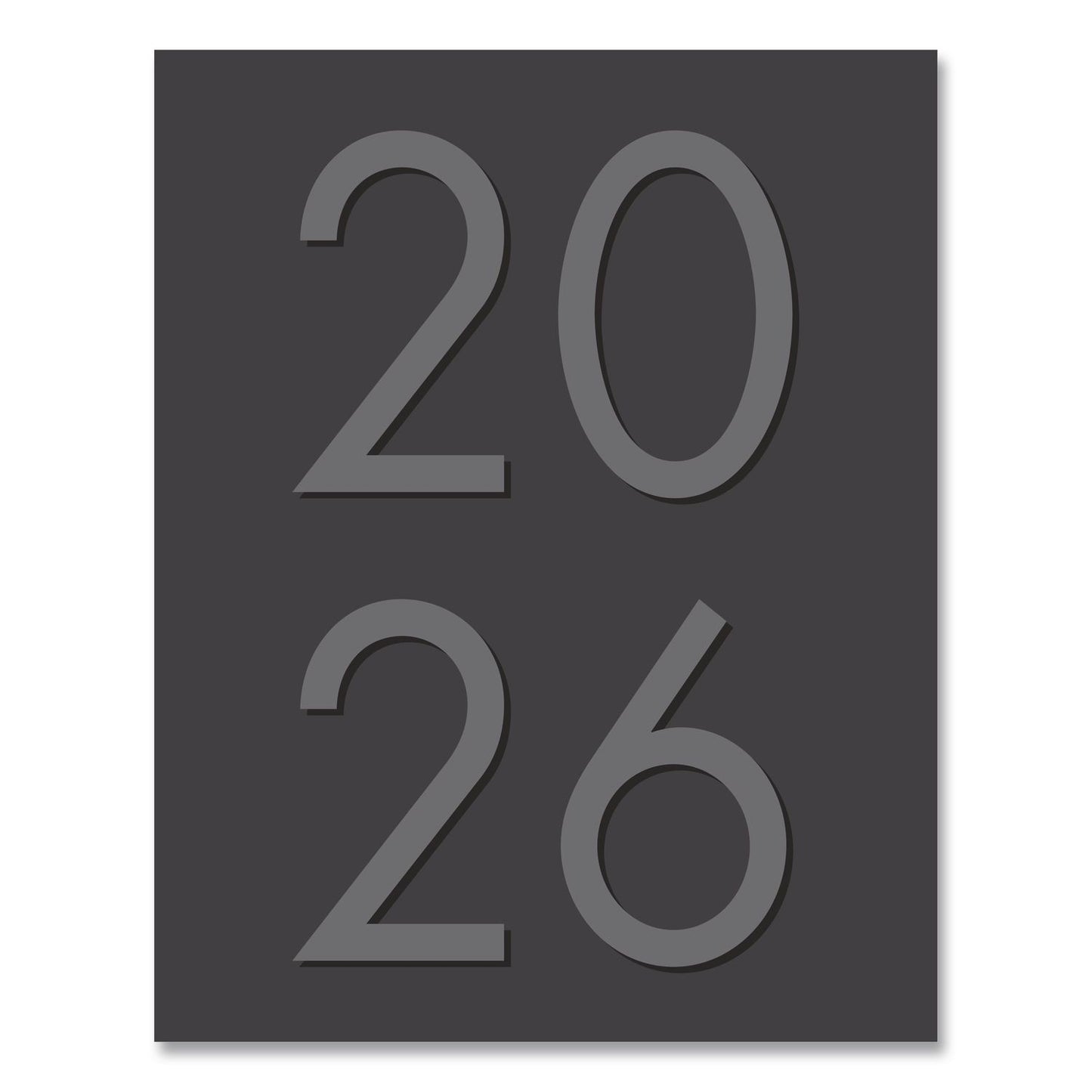 Willow Creek Press Charcoal Monthly Planner, 9.5 x 7.5, Charcoal Cover, 12-Month (Jan to Dec): 2026 (WPR57049)