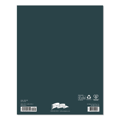 Willow Creek Press Floral Moon Monthly Planner, 9.5 x 7.5, Black Cover, 12-Month (Jan to Dec): 2026 (WPR57551)