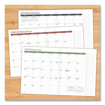 Willow Creek Press Basic Gray Booklet Monthly Planner, 9.5 x 7.5, Gray Cover, 12-Month (Jan to Dec): 2026 (WPR57858)