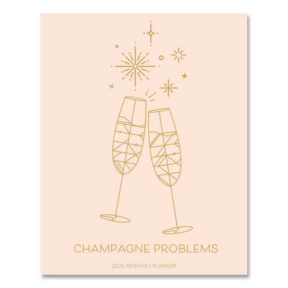 Willow Creek Press Problems Monthly Planner, 9.5 x 7.5, Champagne Cover, 12-Month (Jan to Dec): 2026 (WPR58541)