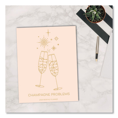 Willow Creek Press Problems Monthly Planner, 9.5 x 7.5, Champagne Cover, 12-Month (Jan to Dec): 2026 (WPR58541)