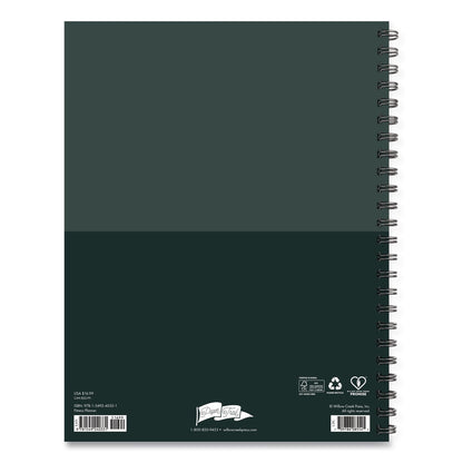 Willow Creek Press Fitness Undated Monthly Planner, 11 x 8.5, Black/Gray Cover, 12-Month, Undated (WPR40331)
