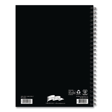 Willow Creek Press Basic Black Weekly/Monthly Planner, 8.5 x 6.5 Black Cover, 12-Month (Jan to Dec): 2026 (WPR57827)