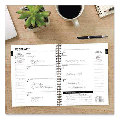 Willow Creek Press Basic Gray Weekly/Monthly Planner, 11 x 8.5, Gray Cover, 12-Month (Jan to Dec): 2026 (WPR57872)