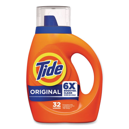 Tide® Liquid Tide Laundry Detergent, Original Scent, 32 Loads, 40 oz Bottle, 6/Carton (PGC12118)