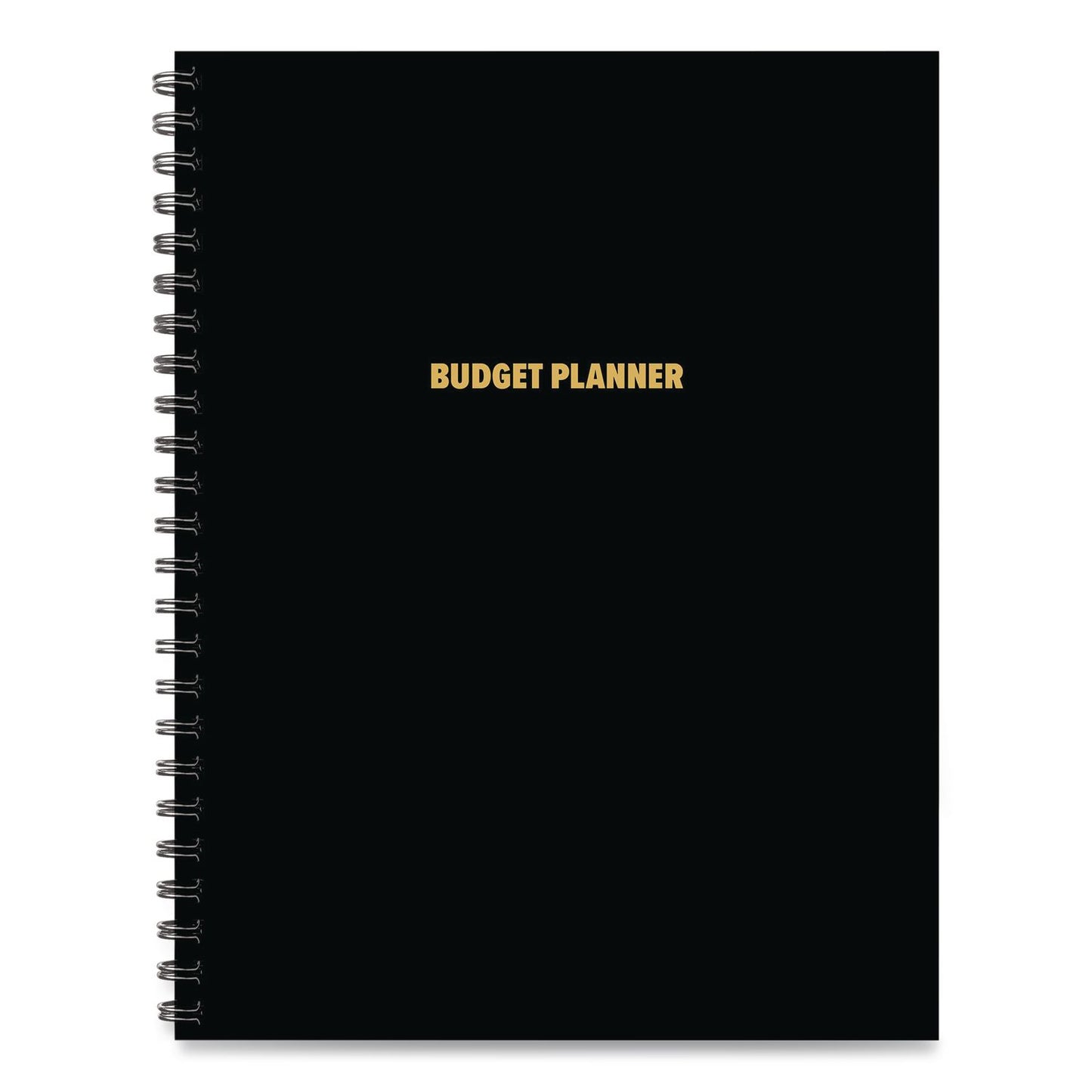 Willow Creek Press Budget Monthly Planner, 11 x 8.5, Black Cover, 12-Month, Undated (WPR40324)