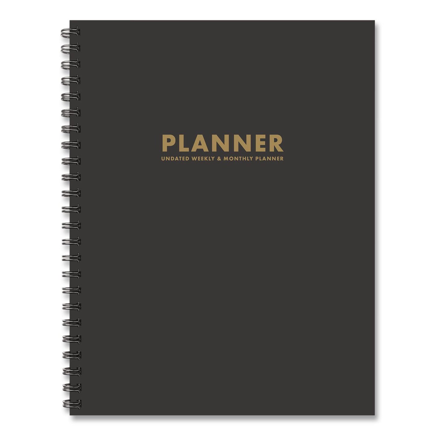 Willow Creek Press Charcoal Gray Undated Monthly Planner, 11 x 8.5, Charcoal Gray, Undated (WPR49167)