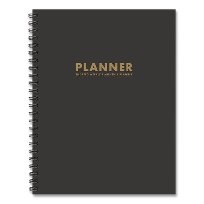 Willow Creek Press Charcoal Gray Undated Monthly Planner, 11 x 8.5, Charcoal Gray, Undated (WPR49167)