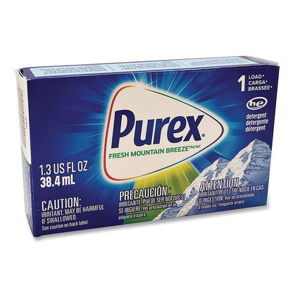 Purex® Coin Vending Liquid Laundry Detergent, Fresh Mountain Breeze, 1.3 oz Vend Box, 100/Carton (VEN2979551)