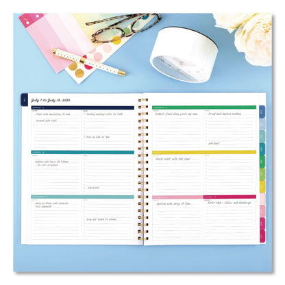 AT-A-GLANCE® Simplified Planner by Emily Ley: Academic Weekly/Monthly Book, 11 x 8.5, Lilac Plaid Cover, 12-Month: July 2025 to June 2026 (AAGEL39901A26)
