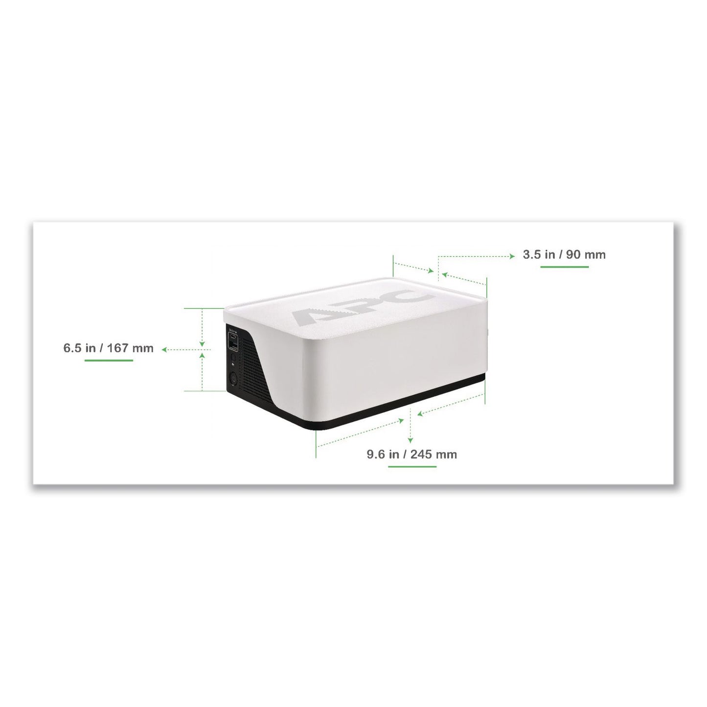 APC® Back-UPS BE700G3 Battery Backup System, 6 Outlets, 700 VA, 490 J (APABE700G3)